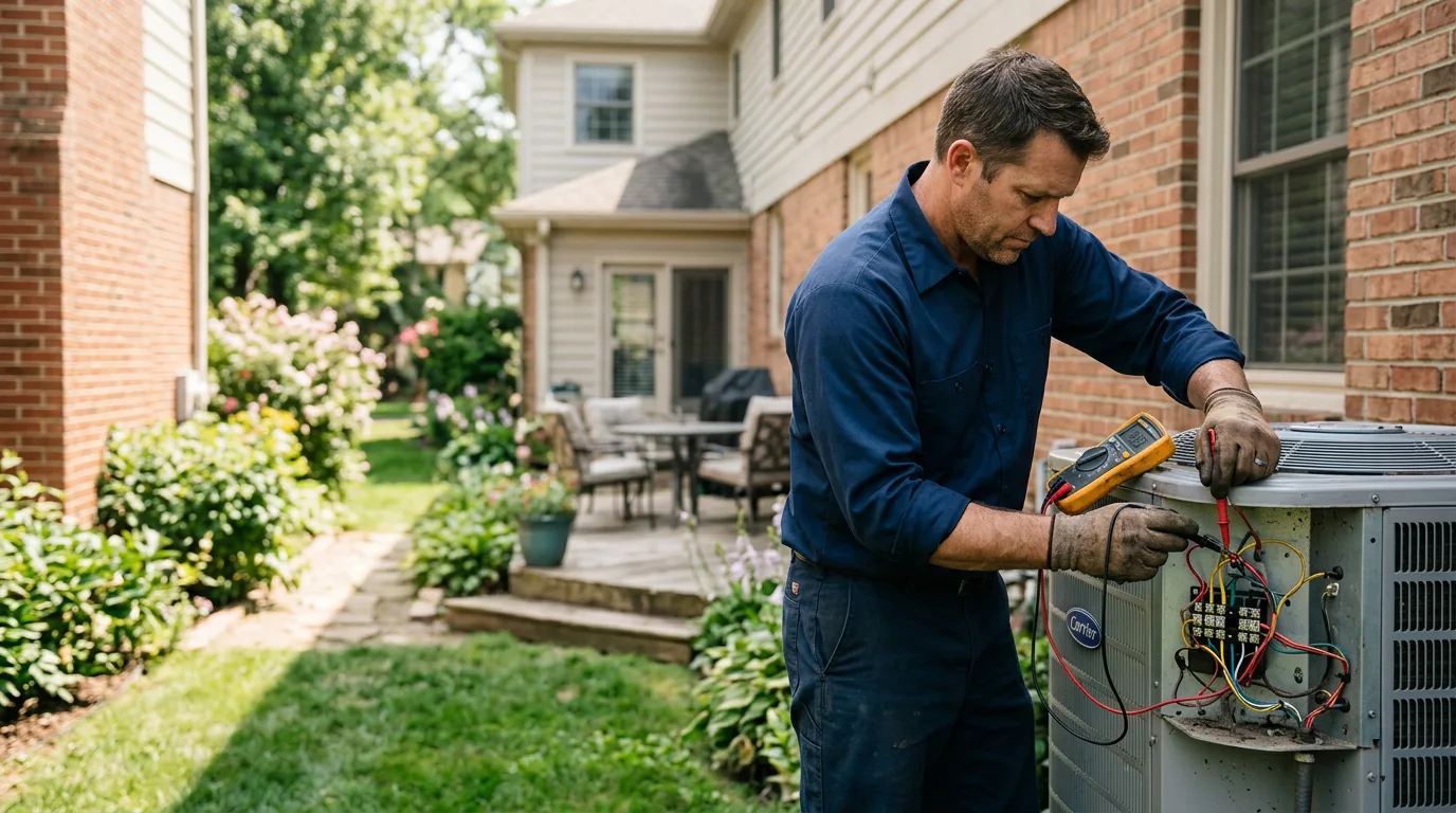 HVAC technician working near Swanton, MD